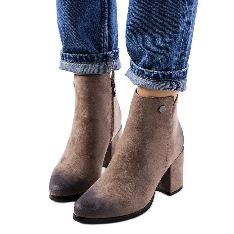 PA1 Bottes Goldcrest marron brun